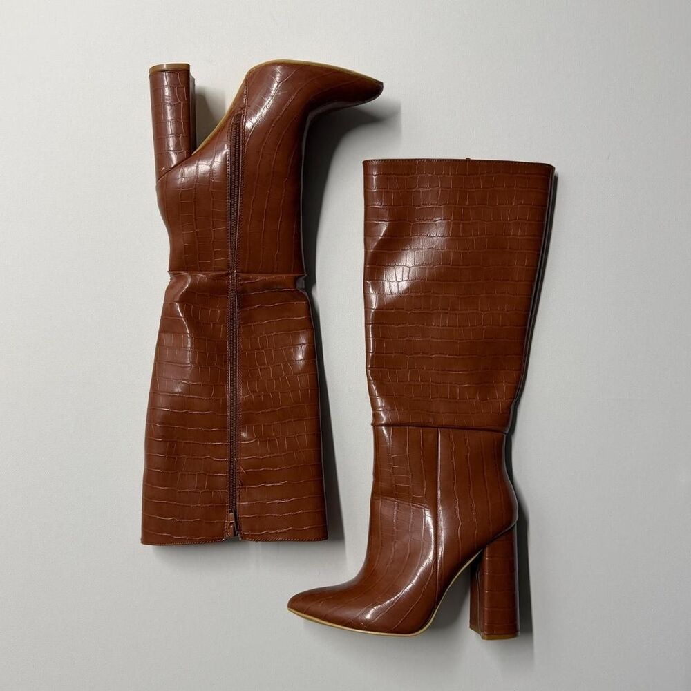 Nasty-gal Women's Brown and Tan Boots